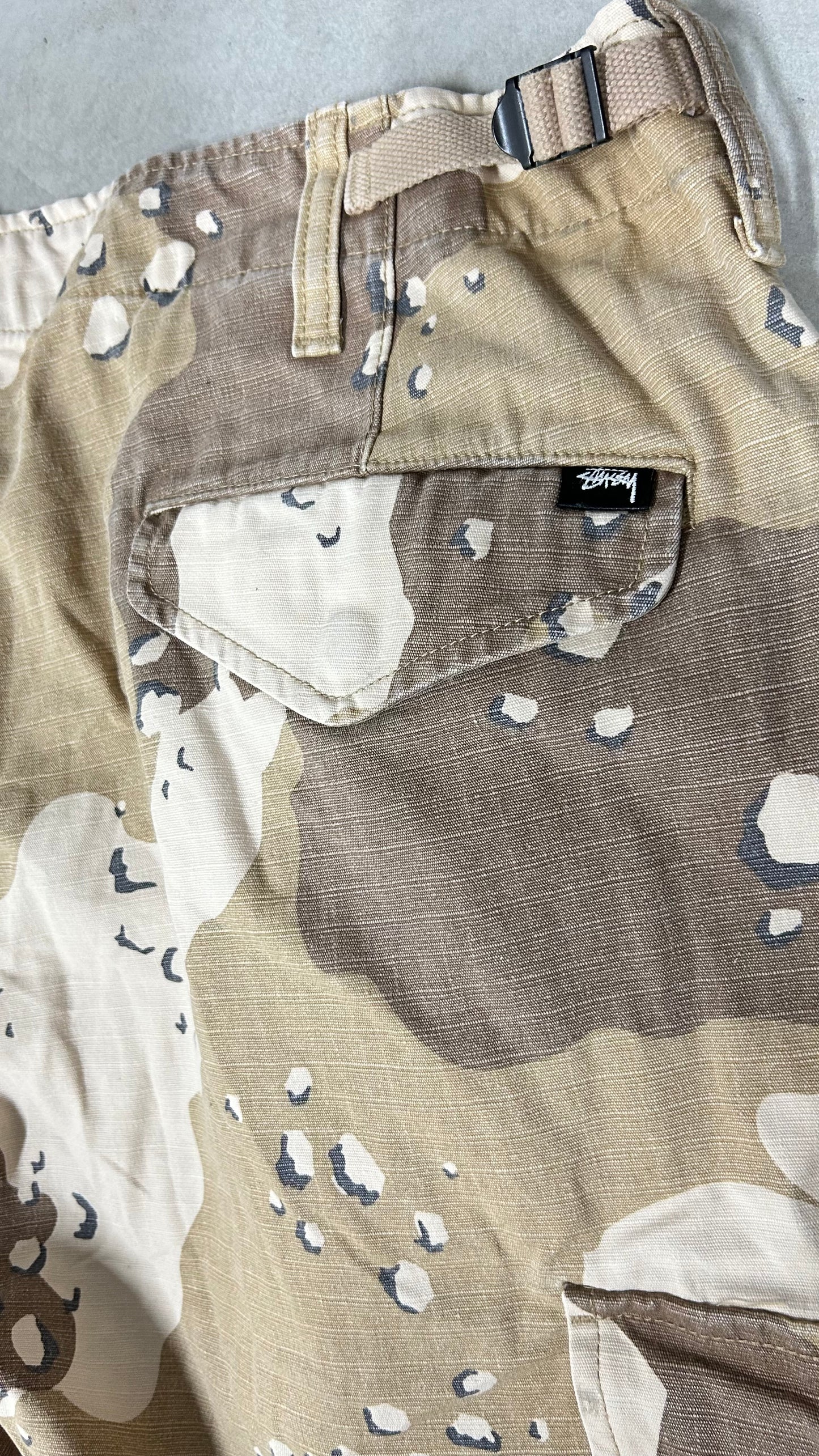 (L) Карго панталон Stüssy Military Ripstop в пустинен камуфлаж