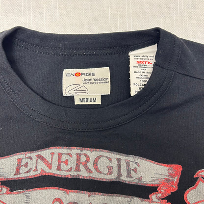 (M) Черна тениска Energie