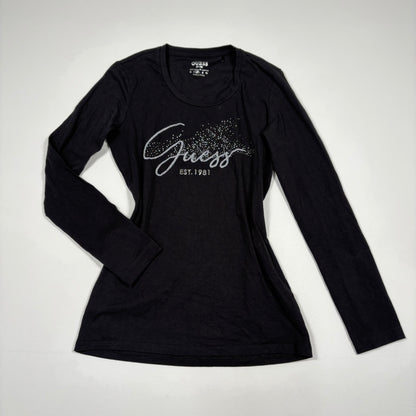 Черен топ Guess