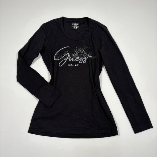 Черен топ Guess