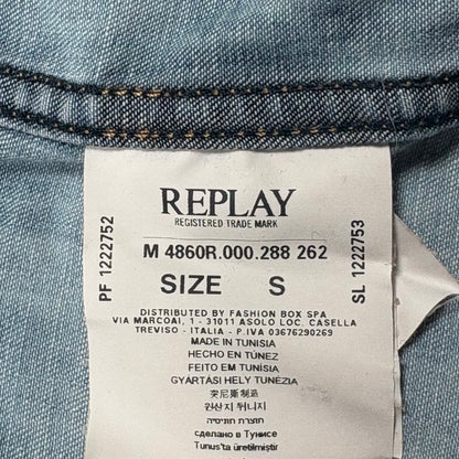 (S) Мъжка дънкова риза Replay Y2K