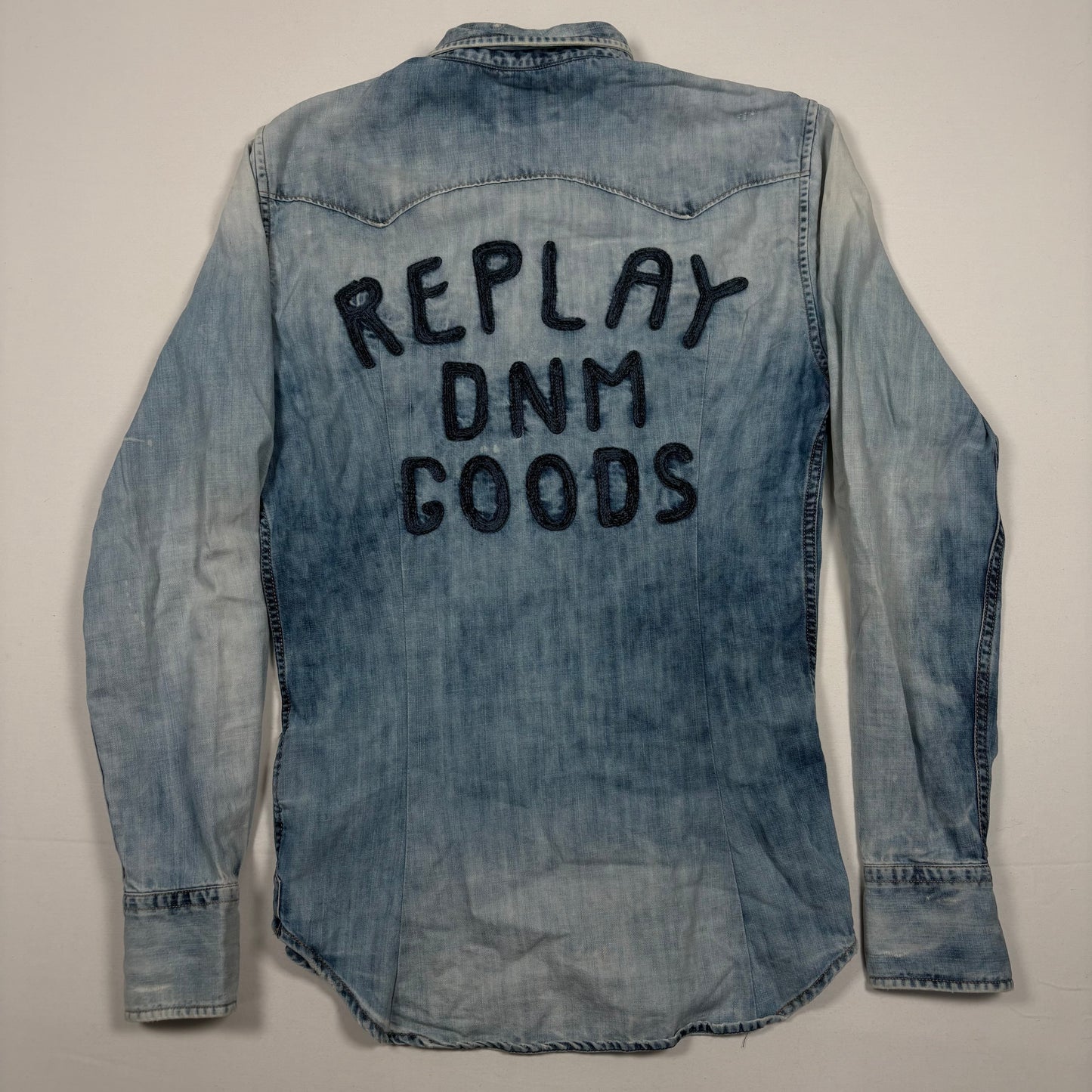 (S) Мъжка дънкова риза Replay Y2K