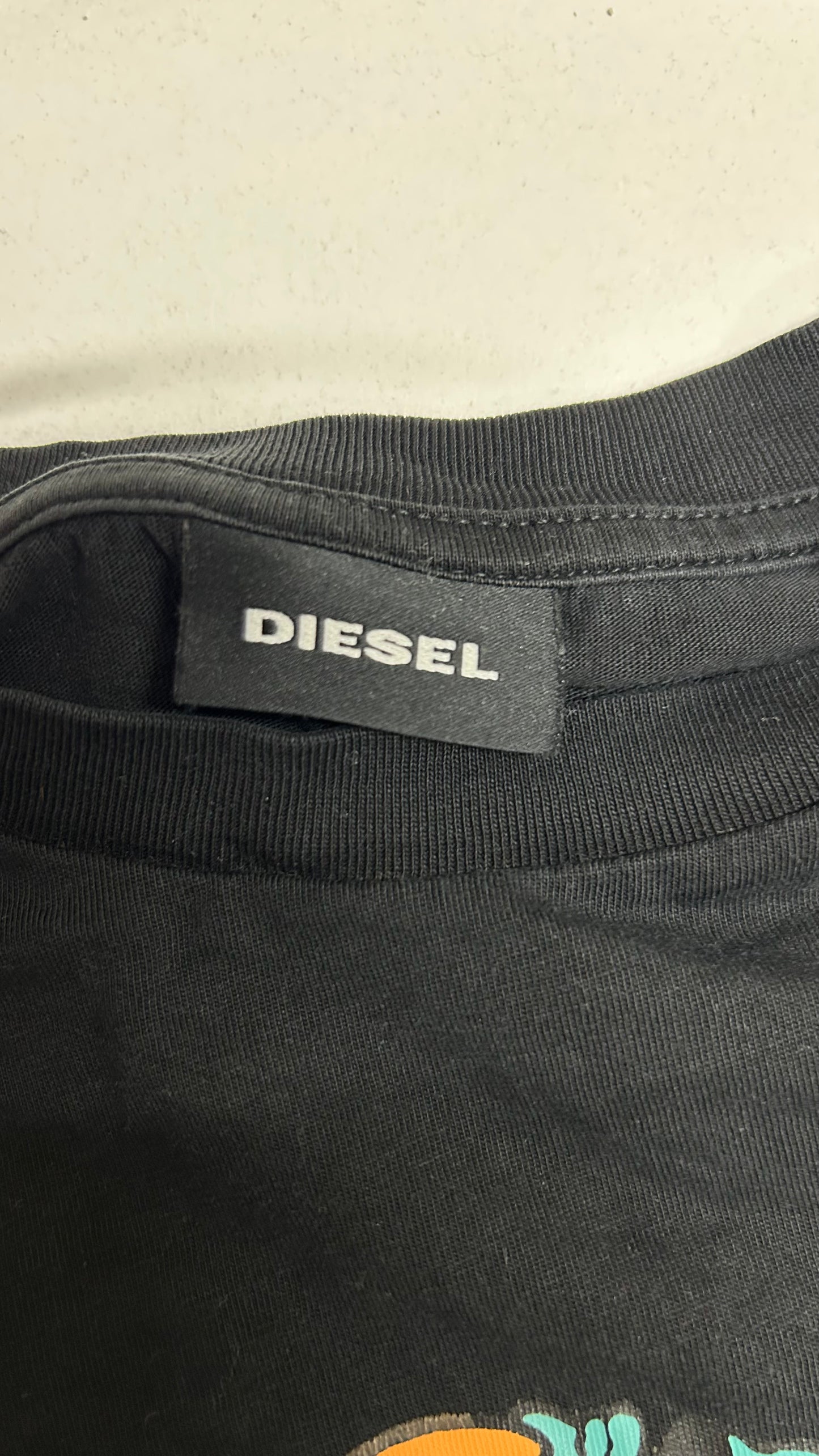 (S) Diesel Black Long Sleeve Shirt