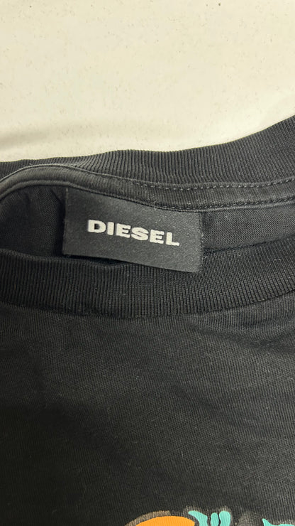 (S) Diesel Black Long Sleeve Shirt