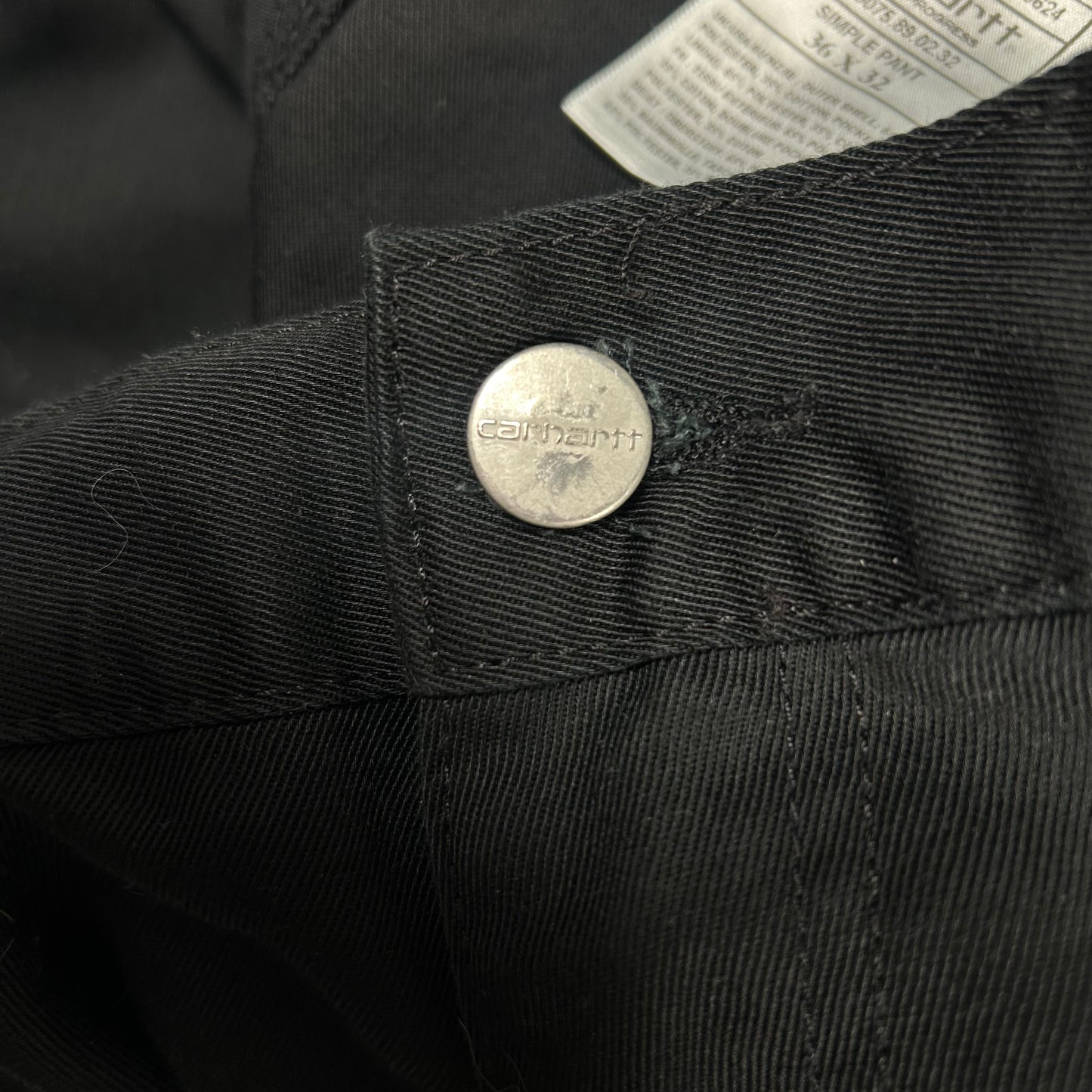(L) Carhartt Черен Панталон